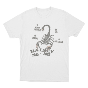 Halsey Scorpion 2015–2025 Unisex T Shirt White
