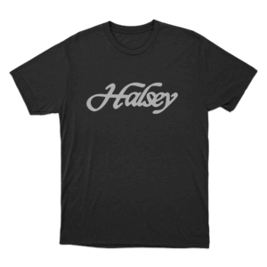 Halsey Script Logo Unisex T Shirt Black